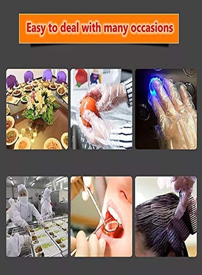 STAR SUNLITE Transparent Disposable Clear Plastic Hand Gloves for Home Kitchen, Restaurant Hotel and Out Pack of 1000 - Image 5